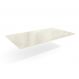 Tampo Retangular para Mesa de Jantar com Vidro Petúnia Off White 160 cm