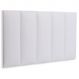 Cabeceira Solteiro Estofada Para Cama Box Kit 5 Placas Adesivas - Modelo Reta Courino Branco