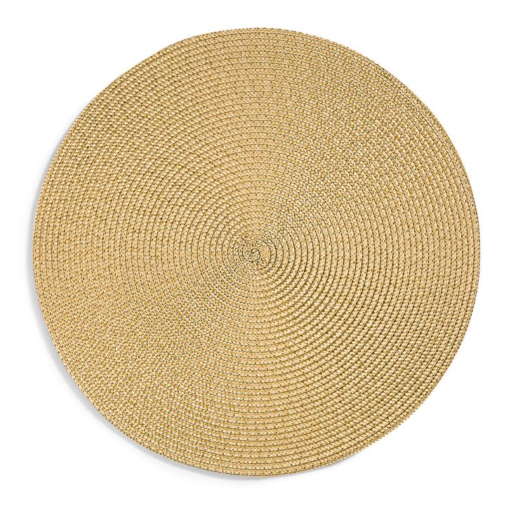 Jogo Americano Redondo Luna Amarelo