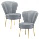 Conjunto 2 Cadeiras Decor para Sala de Jantar Cozinha Tecido Veludo Ergonômica Resistente MOBLAN decor