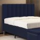 Cabeceira Nashira 195 para Cama King A-019 Couro Azul Aradecor