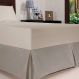 Saia Box Solteiro Plus com Pregas Fendi Escuro