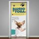 Adesivo de Porta para Pet Shop Banho & Tosa-83X210Cm