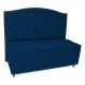 Cabeceira mais Calçadeira Casal King 195cm Para Cama Box Diana Suede Azul Marinho - Dellas Store