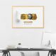Quadro 1 Milhão de Reais Gold 86x60 Caixa Marfim