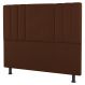 Cabeceira Cama Box Casal Queen Size Grace 160cm Suede Terracota - Desk Design