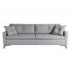 Image of Sofá 3 Lugares Viena Linho Cinza 190 cm SO964UP07HSYMOB