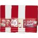 Kit 5 Toalha Lavabo Natalina Jacquard 30x45cm Creme/Vermelho