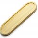 12 Bandejas Em Bambu Oval Travessa Gamela 33x12cm Petisqueiras Bandejas Multiuso UZ Decorar Restaurante
