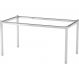 Base para Mesa Retangular Reno Cromada 148 cm