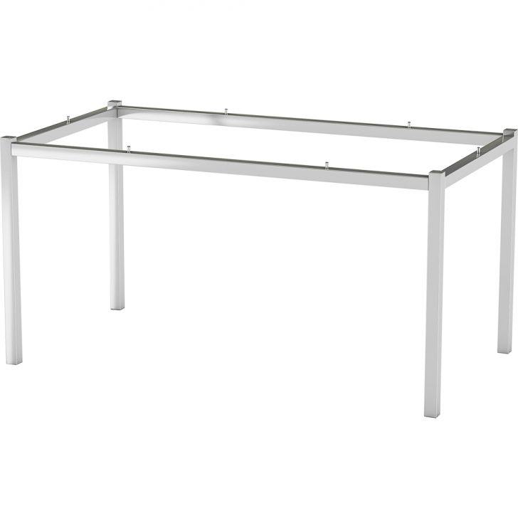 Base para Mesa Retangular Reno Cromada 148 cm