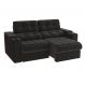 Image of Sofá 3 Lugares Retrátil e Reclinável Premier Veludo Preto KA161UP96KHNMOB
