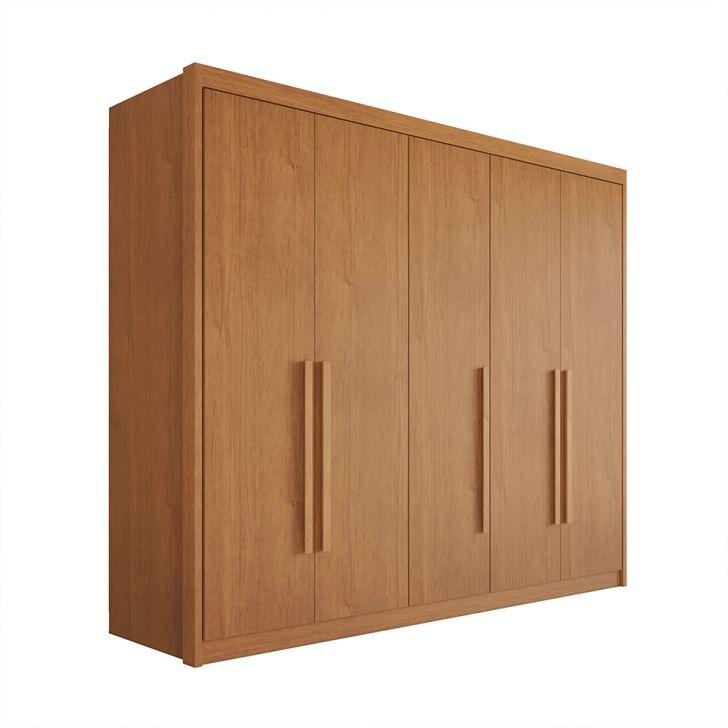 Guarda-roupa Casal Bari 5 Portas 8 Gavetas Cinamomo