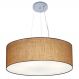 Pendente Cilíndrico Md-4010 Cúpula em Tecido 60x21cm Palha - Bivolt