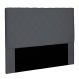 Cabeceira Decorativa Queen Size 1,60M Baelon Suede Cinza G63 - Gran Belo