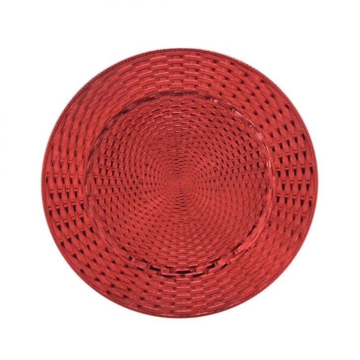 Sousplat Natalino Espressione Vermelho