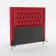 Cabeceira Pegasus 160 Para Cama Queen Sued Vermelho Aradecor