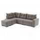 Image of Sofá de Canto 7 Lugares Glória Suede Cinza MO489UP96WTFMOB