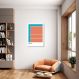 Quadro Tipos de Quadra Vôlei 43x30 Caixa Branco