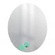 Espelho Funcional Hook Verde 50 cm Redondo