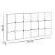 Cabeceira Casal Queen Cama Box 160cm Painel Sleep Suede Bege M11 - D'Rossi