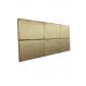 Cabeceira Estofada King 6 Blocos Não é Segredo Veludo Cristal Bege 195x60