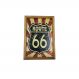 Quadro Decorativa Quarto Sala Route66 Azul e Vermelho