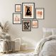 Kit 6 Quadros Matisse- Marrom e Terra