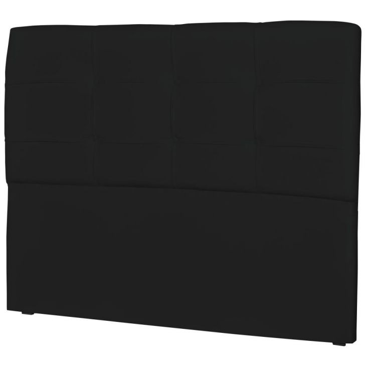 Cabeceira Casal Cama Box 195cm London Corino Preto - JS Móveis