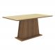Mesa Madesa Retangular Tampo de Madeira 5364 - Rustic/Crema