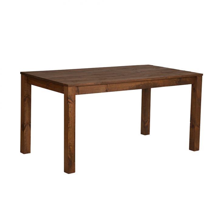 Mesa de Jantar Retangular Rancho Amêndoa Rustico 162 cm