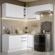 Armário de Cozinha Completa de Canto 349cm Branco Glamy Madesa 07