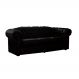 Sofá Chesterfield 3Lug. Mod. E Ecologico Preto