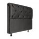Cabeceira Solteiro 90cm Barbara Suede Preto ID Milani Store