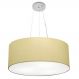 Pendente Cilíndrico Md-4188 Cúpula em Tecido 50x25cm Algodão Crú - Bivolt