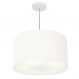 Pendente Cilíndrico Md-4250 Cúpula em Tecido 45x30cm Branco - Bivolt