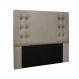 Cabeceira Genova Cama Box Casal 140cm Linho Rustico Areia - SSX Multicoisas
