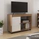 Rack para TV até 35 Polegadas 91cm com Rodízios 1 Porta Multimóveis CR45327 Cinamomo/Off White