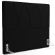 Cabeceira Cama Box Casal 140 cm Aurora W01 Suede Preto - Lyam Decor