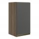 Armario Aereo 1 Porta MDF 35 cm Kali 16089 Carvalho Toq Chumbo Nicioli