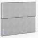 Cabeceira Cama Box Casal Com Tachas 140 cm Vicenza L02 Linho Cinza - Lyam Decor