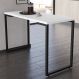 Mesa de Cozinha Multiuso Lanche Rápido Estilo Industrial 120x50cm BP Prattica F02 Branco - Mpozenato