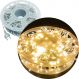 Pisca Varal Cordão Natal 300 Lâmpadas LEDs Amarelo 50M 220v