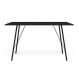 Mesa de Jantar Retangular Paraty Preta 120 cm