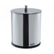Lixeira com Tamp Decor Line Prateada 18x23 cm