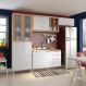 Cozinha Compacta Ditália Aspen 4 Peças Carvalho/Branco A45