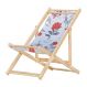 Cadeira Espreguiçadeira Preguiçosa Dobrável S/B-Cinza Floral
