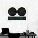 Quadro Constelações 2 Hemisferios 1877 43x30 Filete Branco