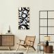 Quadro Abstract Letters 100x50 Caixa Marfim Branco
