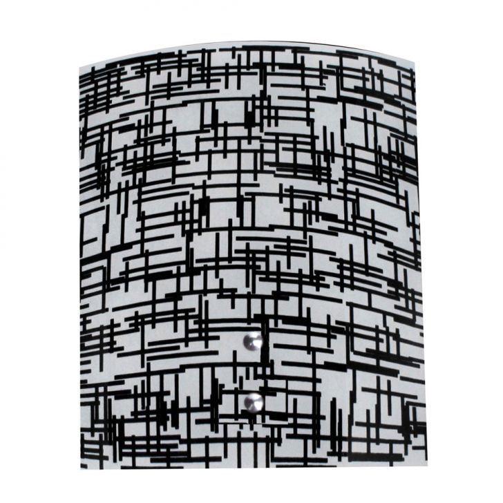 Arandela Calha Silk Textura Preta Attena
